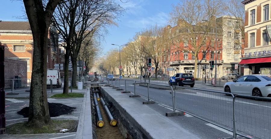 Travaux de réseau de chaleur à Lille