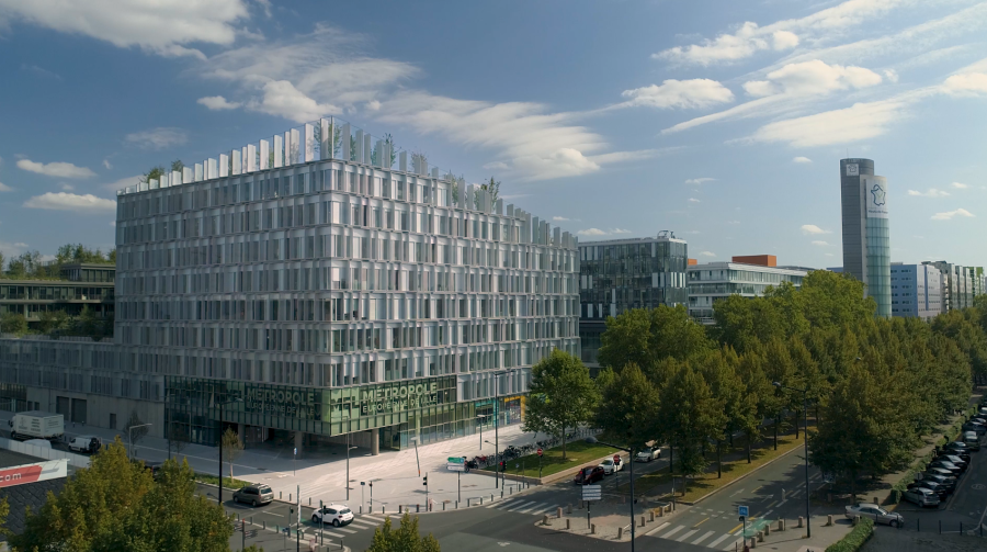 Vue de Biotope, siège de la MEL